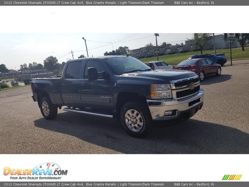 2013 Chevrolet Silverado 2500HD LT Crew Cab 4x4 Blue Granite Metallic / Light Titanium/Dark Titanium Photo #35