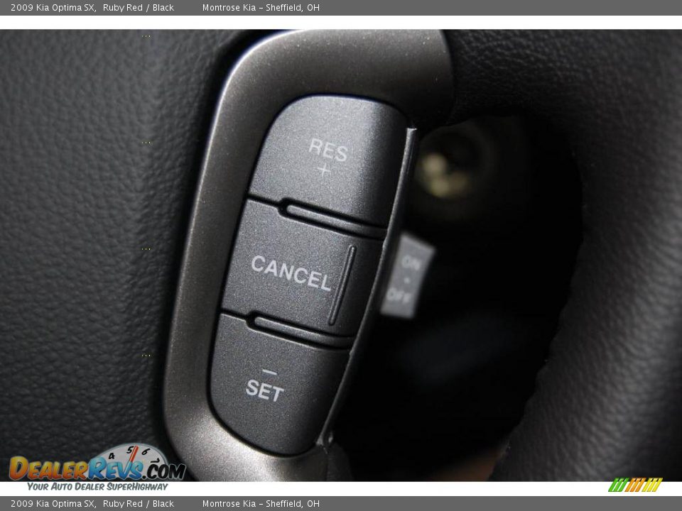 2009 Kia Optima SX Ruby Red / Black Photo #18