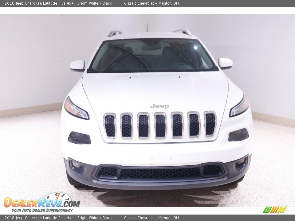 2018 Jeep Cherokee Latitude Plus 4x4 Bright White / Black Photo #2