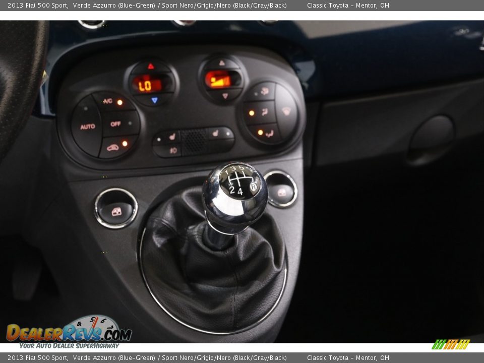 2013 Fiat 500 Sport Verde Azzurro (Blue-Green) / Sport Nero/Grigio/Nero (Black/Gray/Black) Photo #11