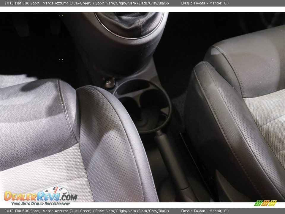 2013 Fiat 500 Sport Verde Azzurro (Blue-Green) / Sport Nero/Grigio/Nero (Black/Gray/Black) Photo #12