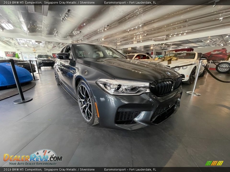 2019 BMW M5 Competition Singapore Gray Metallic / Silverstone Photo #25