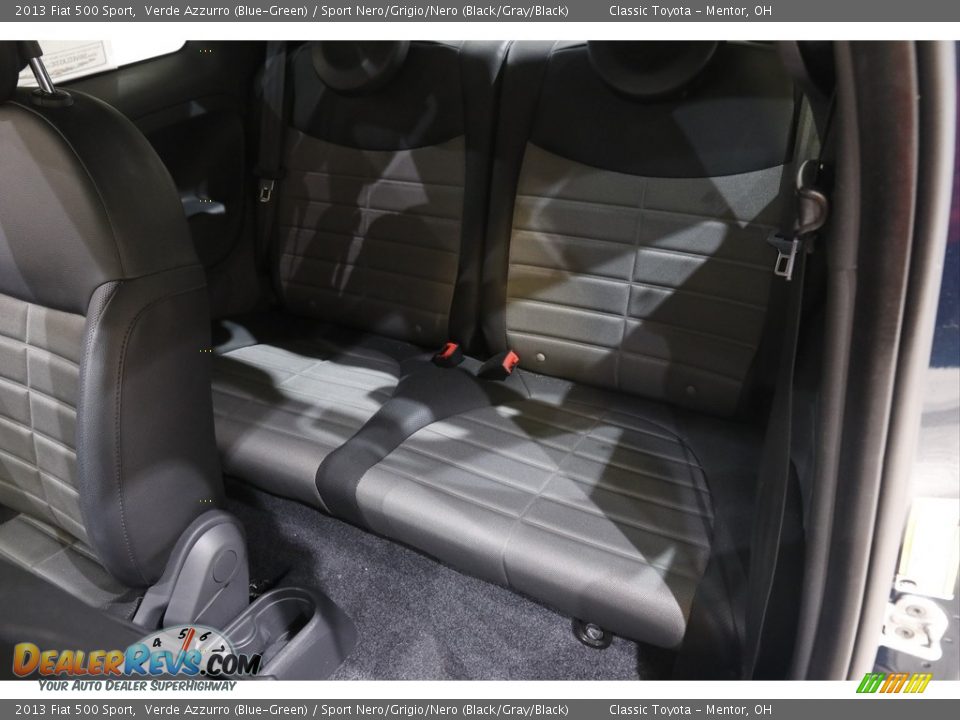 2013 Fiat 500 Sport Verde Azzurro (Blue-Green) / Sport Nero/Grigio/Nero (Black/Gray/Black) Photo #16