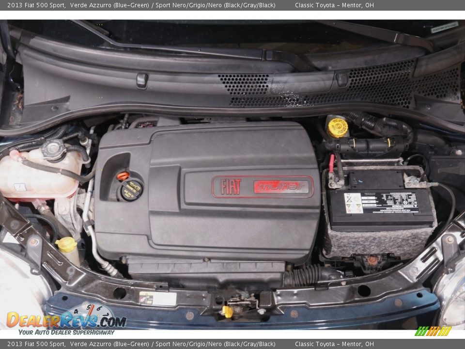 2013 Fiat 500 Sport Verde Azzurro (Blue-Green) / Sport Nero/Grigio/Nero (Black/Gray/Black) Photo #18