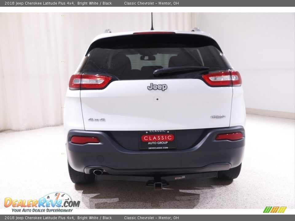 2018 Jeep Cherokee Latitude Plus 4x4 Bright White / Black Photo #19