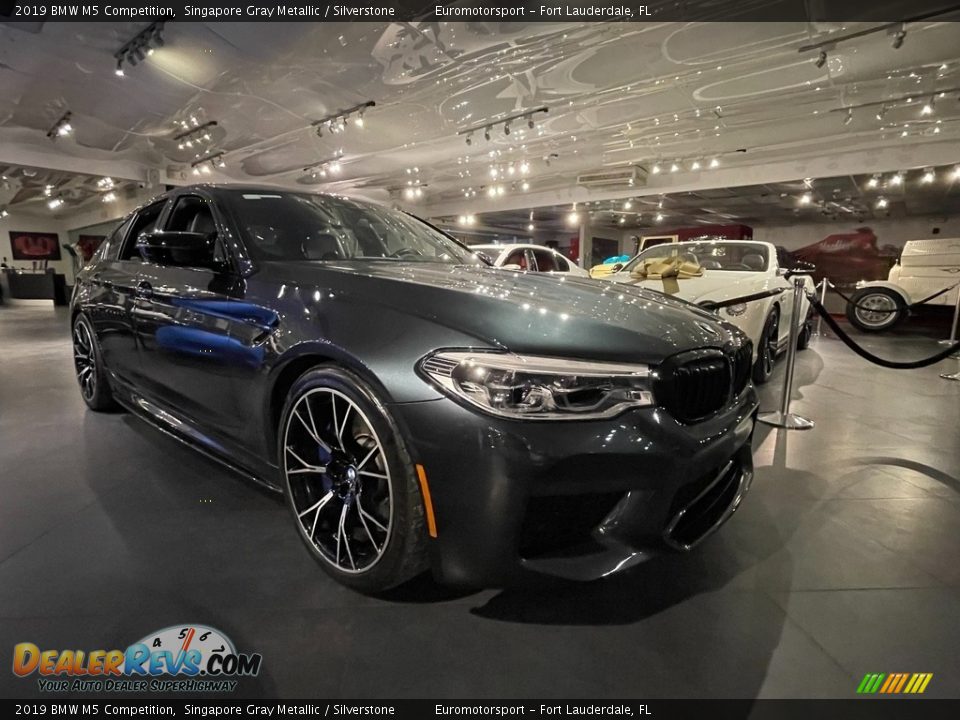 2019 BMW M5 Competition Singapore Gray Metallic / Silverstone Photo #32