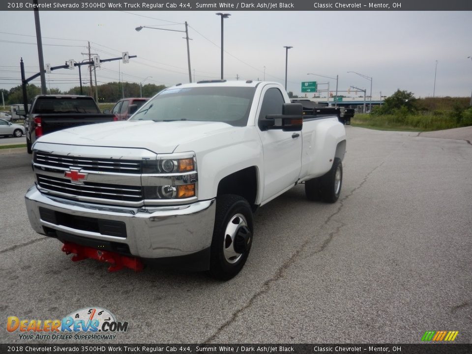 2018 Chevrolet Silverado 3500HD Work Truck Regular Cab 4x4 Summit White / Dark Ash/Jet Black Photo #3