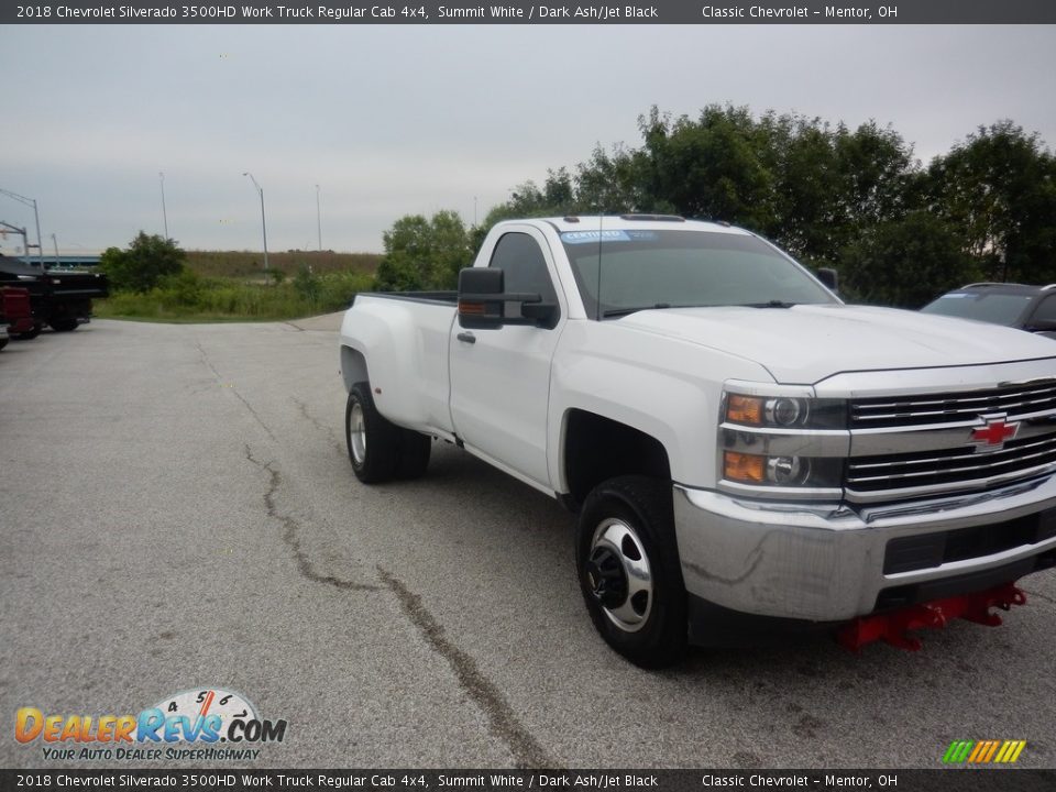 2018 Chevrolet Silverado 3500HD Work Truck Regular Cab 4x4 Summit White / Dark Ash/Jet Black Photo #4