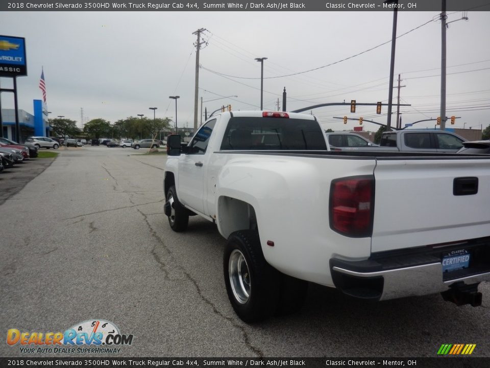 2018 Chevrolet Silverado 3500HD Work Truck Regular Cab 4x4 Summit White / Dark Ash/Jet Black Photo #5