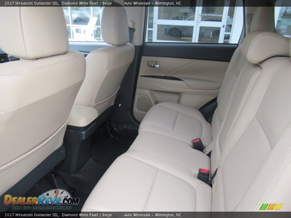 Rear Seat of 2017 Mitsubishi Outlander SEL Photo #12