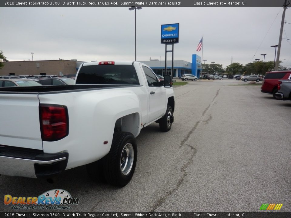 2018 Chevrolet Silverado 3500HD Work Truck Regular Cab 4x4 Summit White / Dark Ash/Jet Black Photo #6