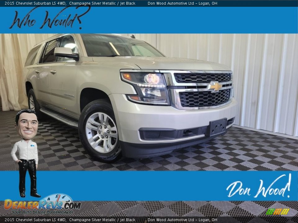 2015 Chevrolet Suburban LS 4WD Champagne Silver Metallic / Jet Black Photo #1