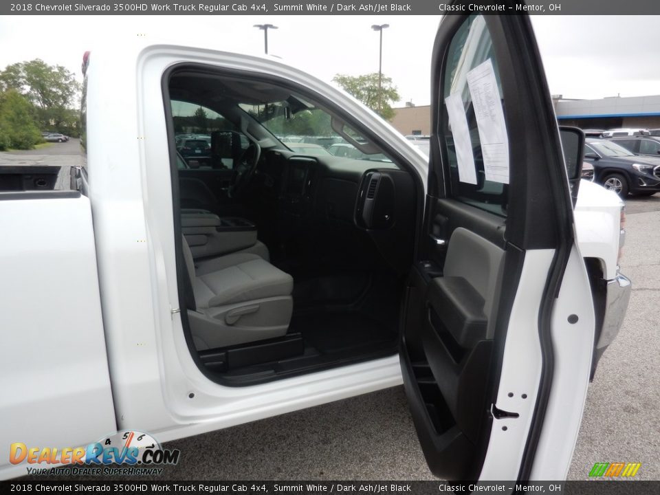 2018 Chevrolet Silverado 3500HD Work Truck Regular Cab 4x4 Summit White / Dark Ash/Jet Black Photo #8