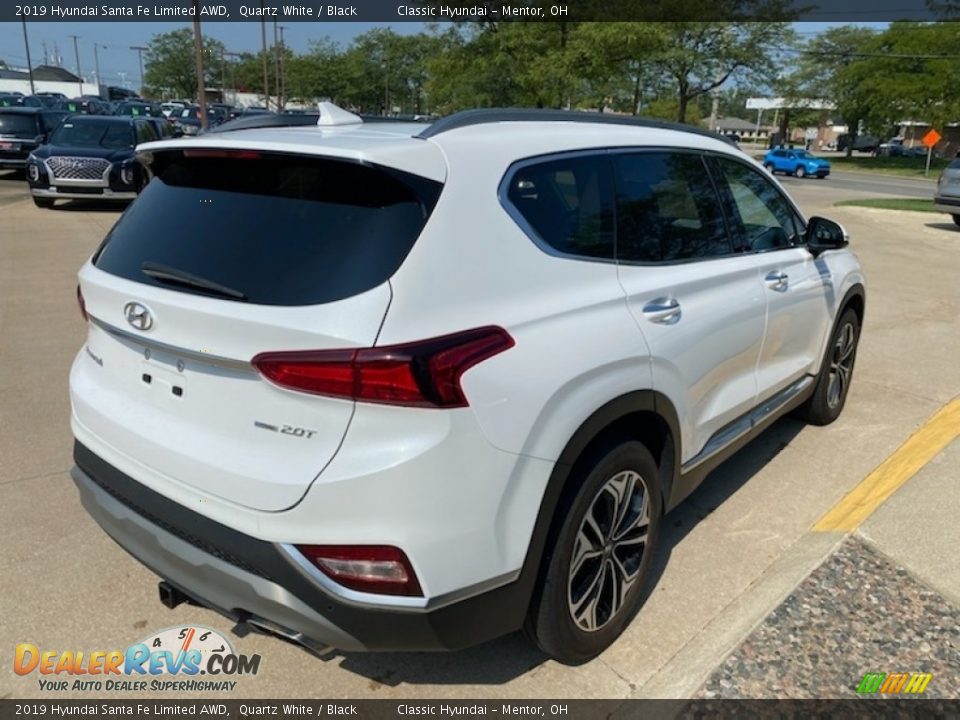 2019 Hyundai Santa Fe Limited AWD Quartz White / Black Photo #2