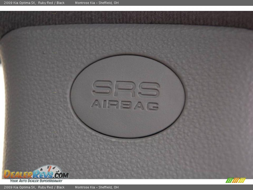 2009 Kia Optima SX Ruby Red / Black Photo #22