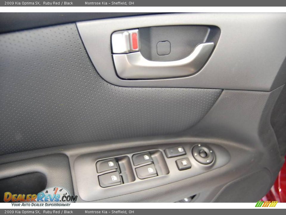 2009 Kia Optima SX Ruby Red / Black Photo #23
