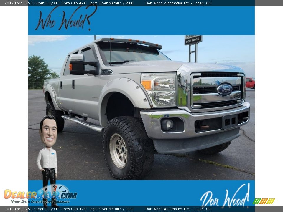 2012 Ford F250 Super Duty XLT Crew Cab 4x4 Ingot Silver Metallic / Steel Photo #1