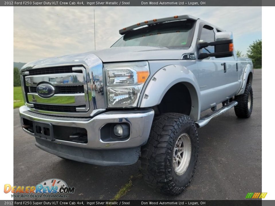 2012 Ford F250 Super Duty XLT Crew Cab 4x4 Ingot Silver Metallic / Steel Photo #3