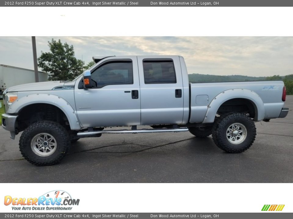 2012 Ford F250 Super Duty XLT Crew Cab 4x4 Ingot Silver Metallic / Steel Photo #4