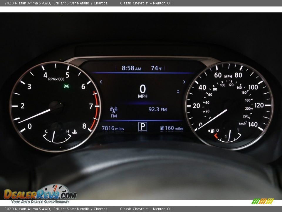 2020 Nissan Altima S AWD Gauges Photo #8