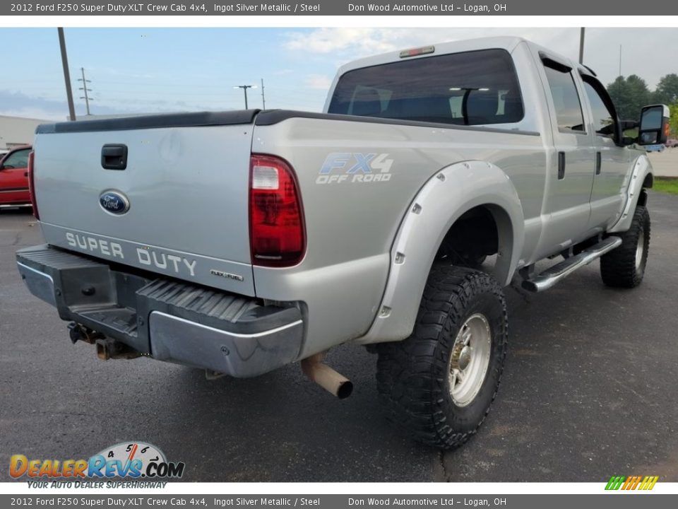 2012 Ford F250 Super Duty XLT Crew Cab 4x4 Ingot Silver Metallic / Steel Photo #7
