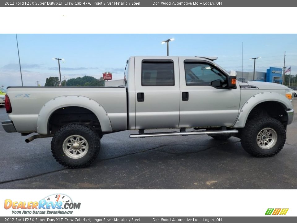 2012 Ford F250 Super Duty XLT Crew Cab 4x4 Ingot Silver Metallic / Steel Photo #8