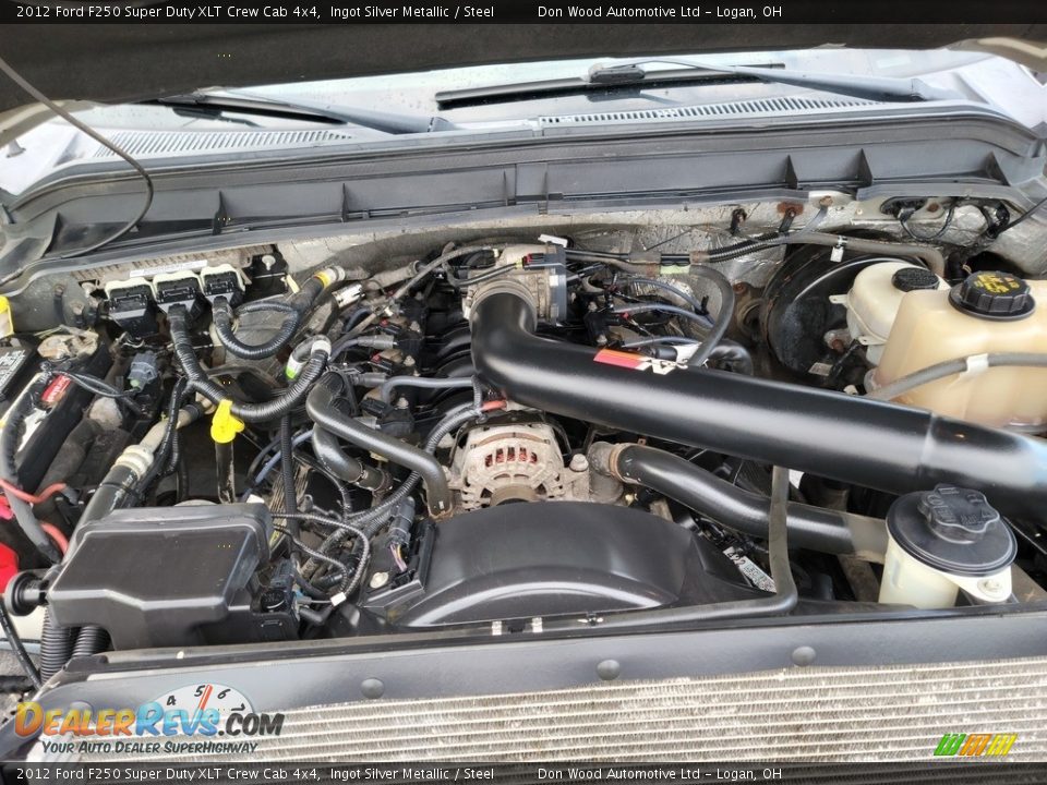 2012 Ford F250 Super Duty XLT Crew Cab 4x4 Ingot Silver Metallic / Steel Photo #10