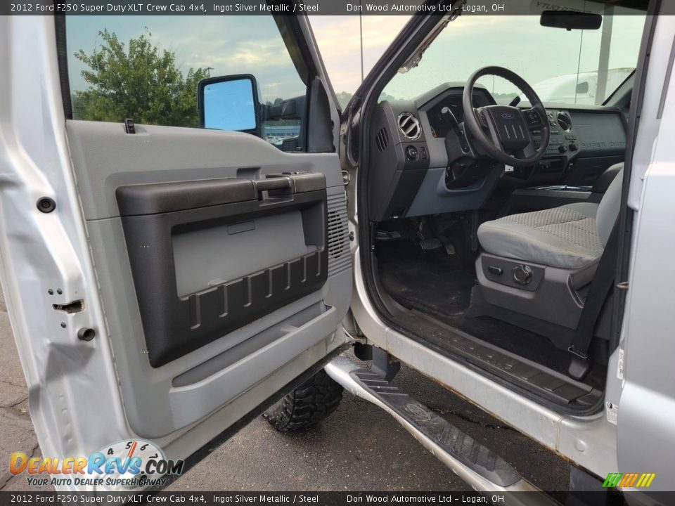 2012 Ford F250 Super Duty XLT Crew Cab 4x4 Ingot Silver Metallic / Steel Photo #11
