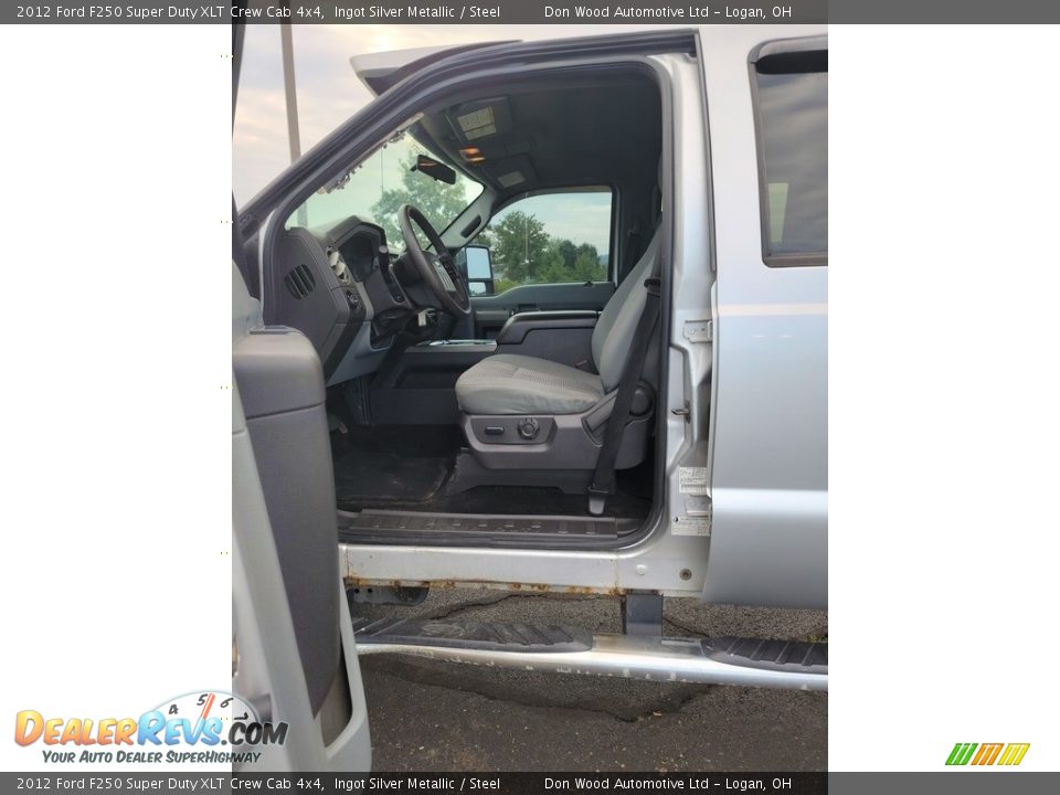 2012 Ford F250 Super Duty XLT Crew Cab 4x4 Ingot Silver Metallic / Steel Photo #13