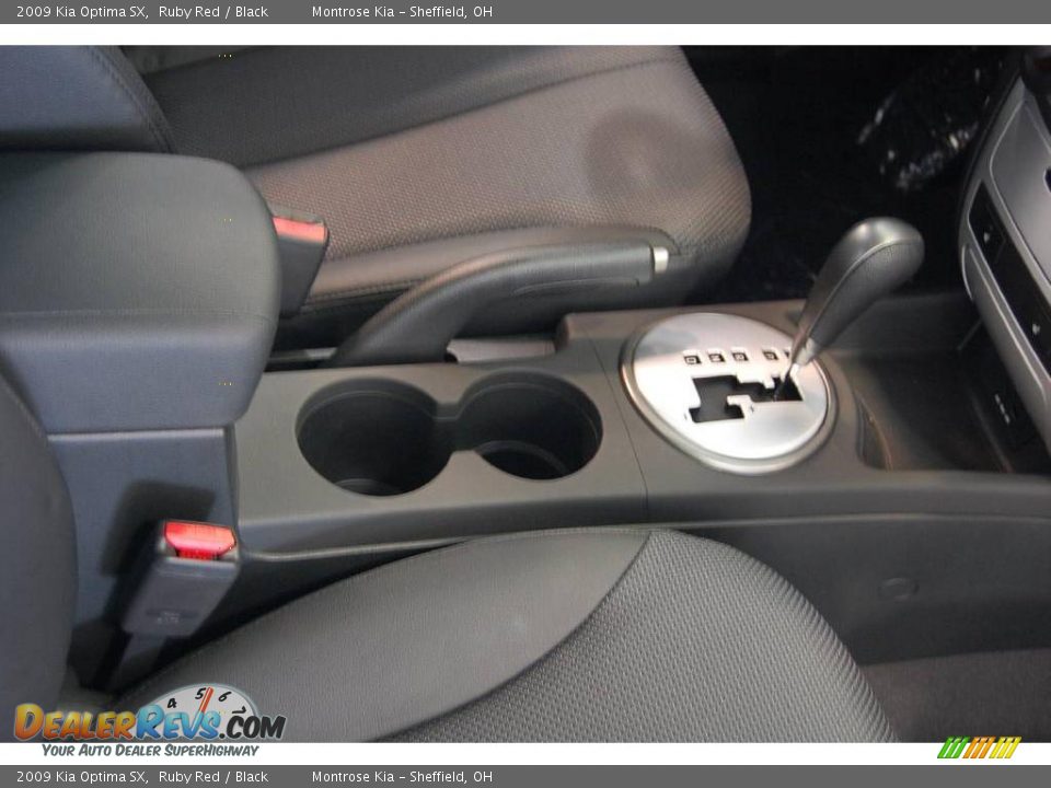 2009 Kia Optima SX Ruby Red / Black Photo #24