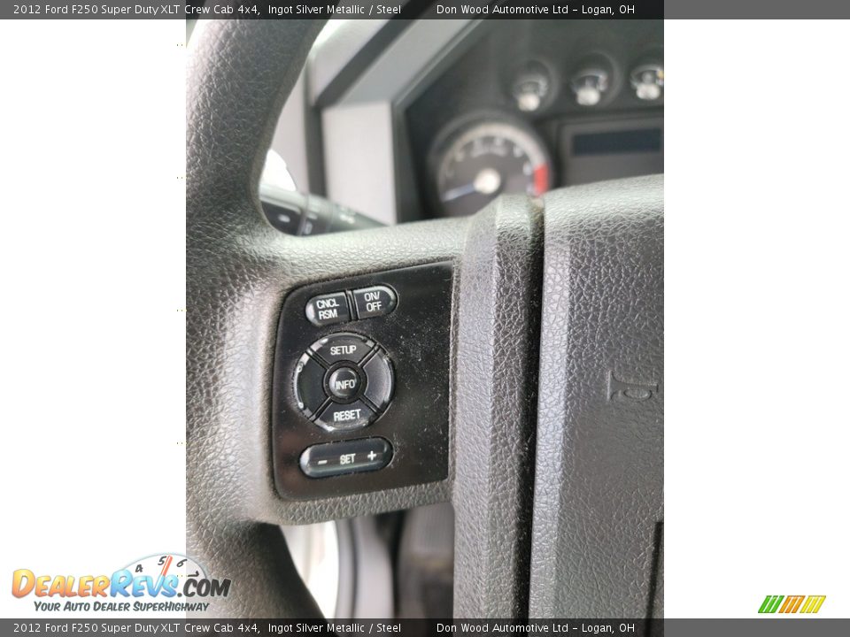 2012 Ford F250 Super Duty XLT Crew Cab 4x4 Ingot Silver Metallic / Steel Photo #17