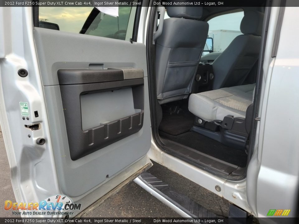 2012 Ford F250 Super Duty XLT Crew Cab 4x4 Ingot Silver Metallic / Steel Photo #21