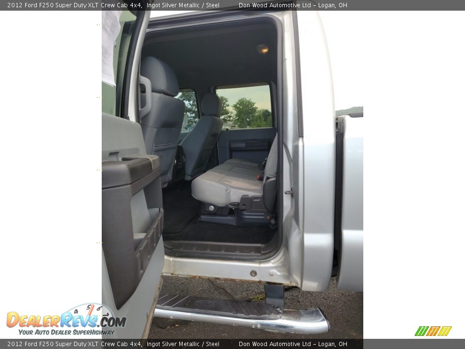 2012 Ford F250 Super Duty XLT Crew Cab 4x4 Ingot Silver Metallic / Steel Photo #23