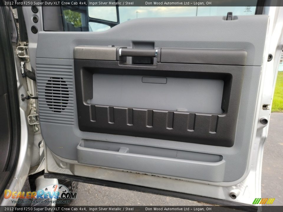 2012 Ford F250 Super Duty XLT Crew Cab 4x4 Ingot Silver Metallic / Steel Photo #25