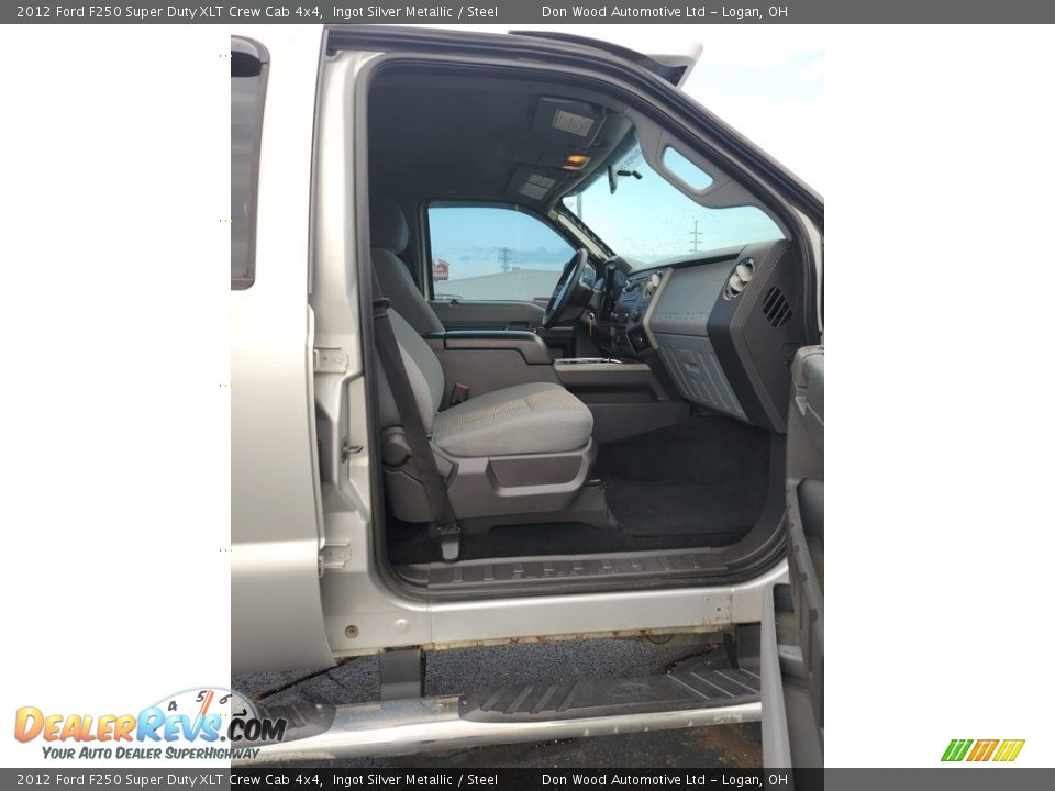 2012 Ford F250 Super Duty XLT Crew Cab 4x4 Ingot Silver Metallic / Steel Photo #26