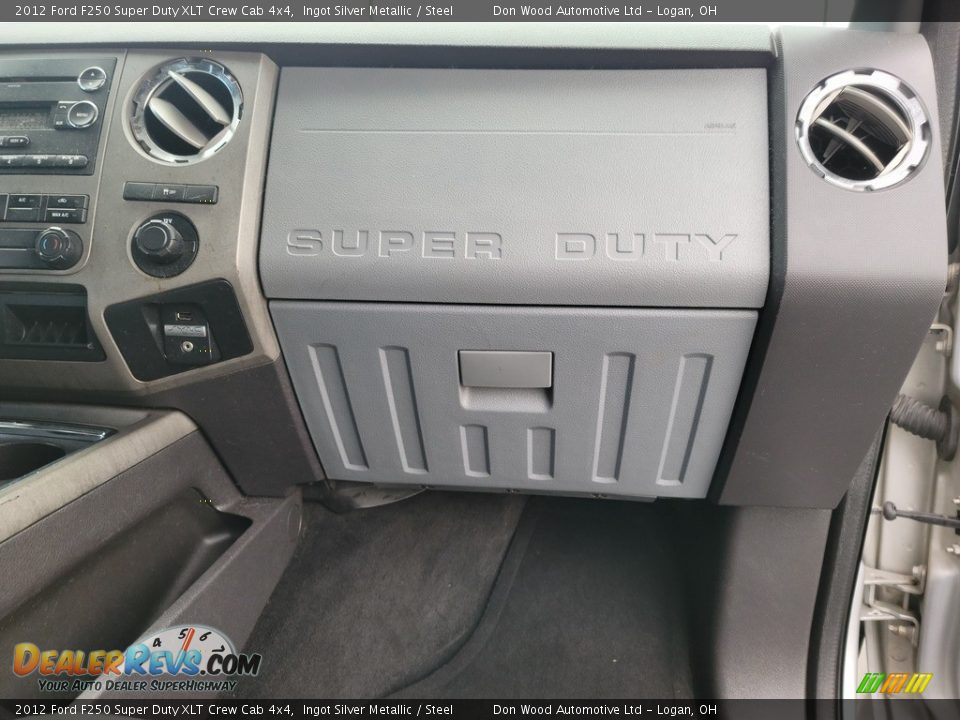 2012 Ford F250 Super Duty XLT Crew Cab 4x4 Ingot Silver Metallic / Steel Photo #27