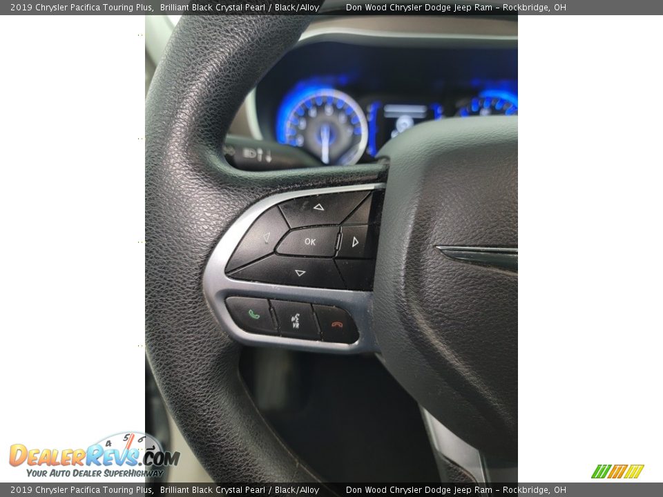 2019 Chrysler Pacifica Touring Plus Brilliant Black Crystal Pearl / Black/Alloy Photo #19