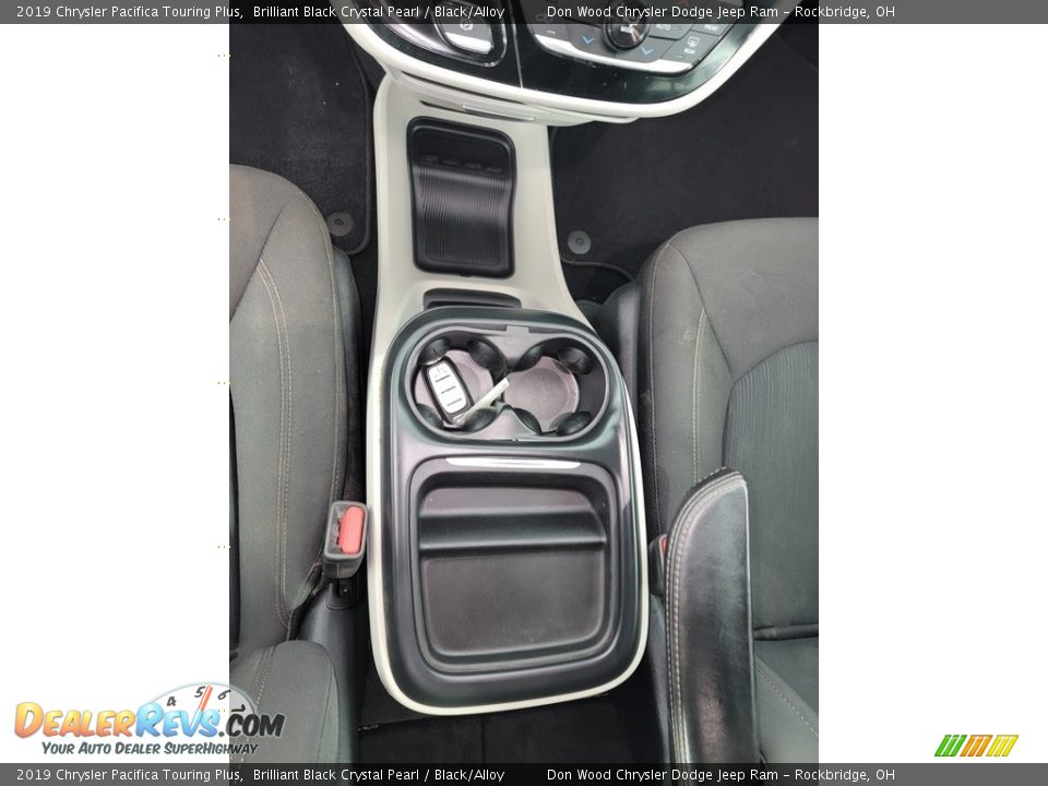 2019 Chrysler Pacifica Touring Plus Brilliant Black Crystal Pearl / Black/Alloy Photo #23