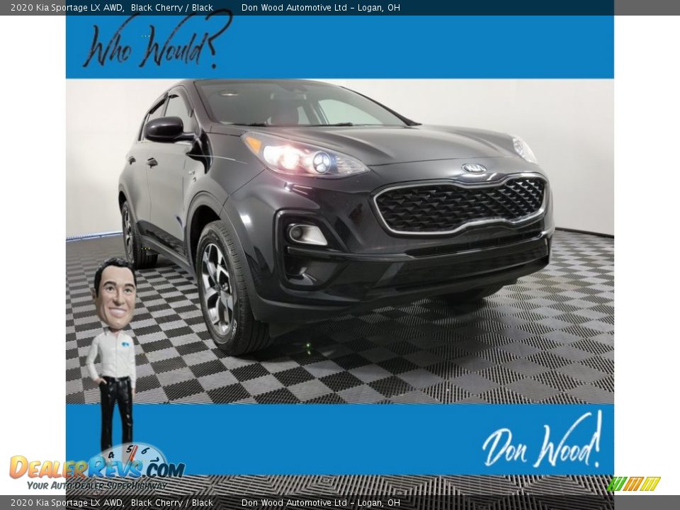 2020 Kia Sportage LX AWD Black Cherry / Black Photo #1