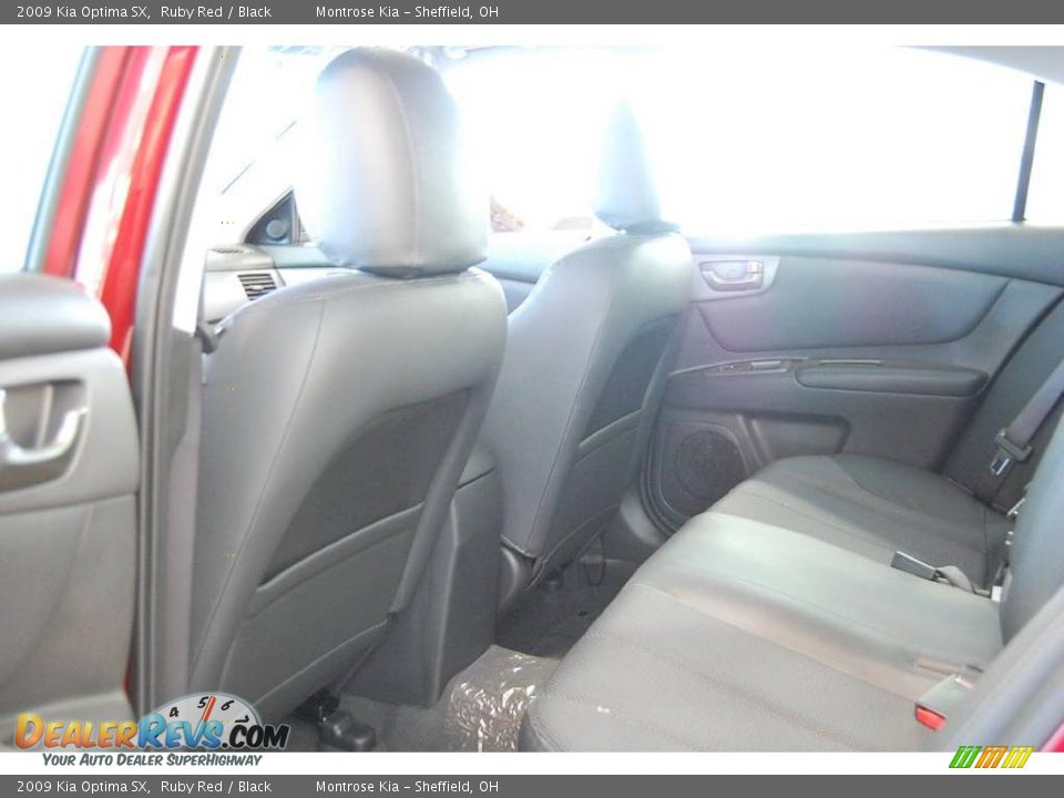 2009 Kia Optima SX Ruby Red / Black Photo #27
