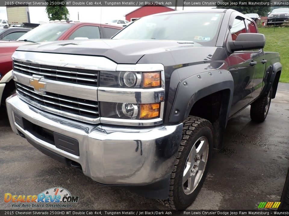 2015 Chevrolet Silverado 2500HD WT Double Cab 4x4 Tungsten Metallic / Jet Black/Dark Ash Photo #1