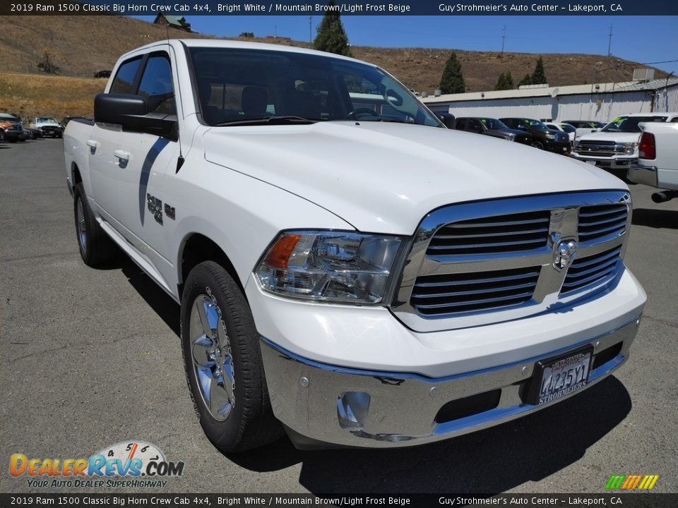 2019 Ram 1500 Classic Big Horn Crew Cab 4x4 Bright White / Mountain Brown/Light Frost Beige Photo #1