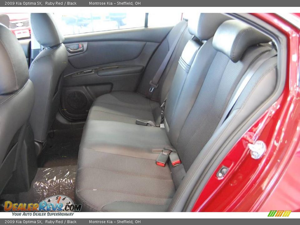 2009 Kia Optima SX Ruby Red / Black Photo #28