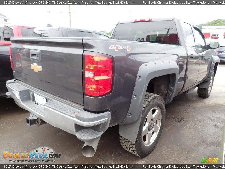 2015 Chevrolet Silverado 2500HD WT Double Cab 4x4 Tungsten Metallic / Jet Black/Dark Ash Photo #4