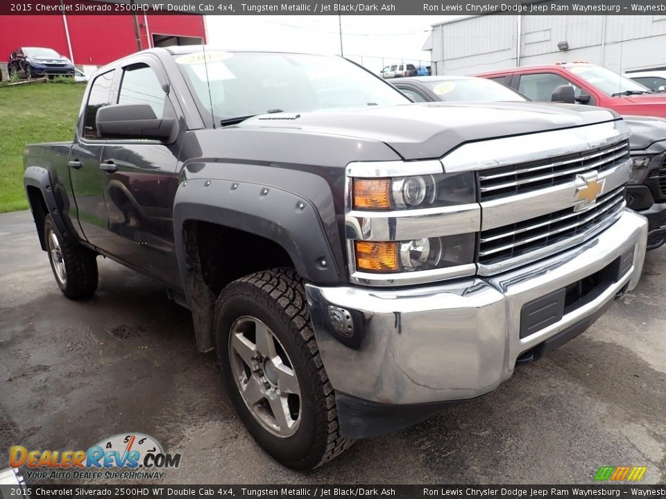 2015 Chevrolet Silverado 2500HD WT Double Cab 4x4 Tungsten Metallic / Jet Black/Dark Ash Photo #5