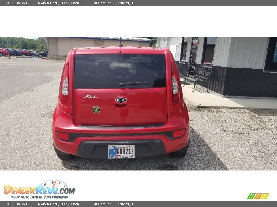 2013 Kia Soul 1.6 Molten Red / Black Cloth Photo #4