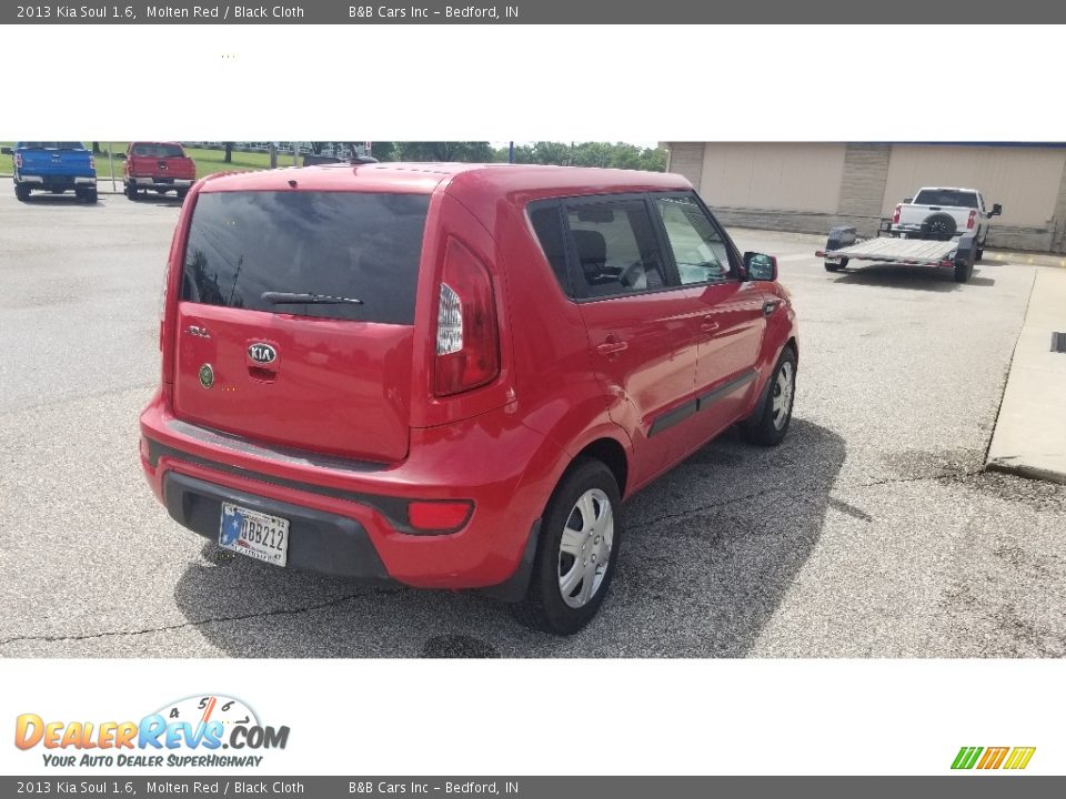 2013 Kia Soul 1.6 Molten Red / Black Cloth Photo #5