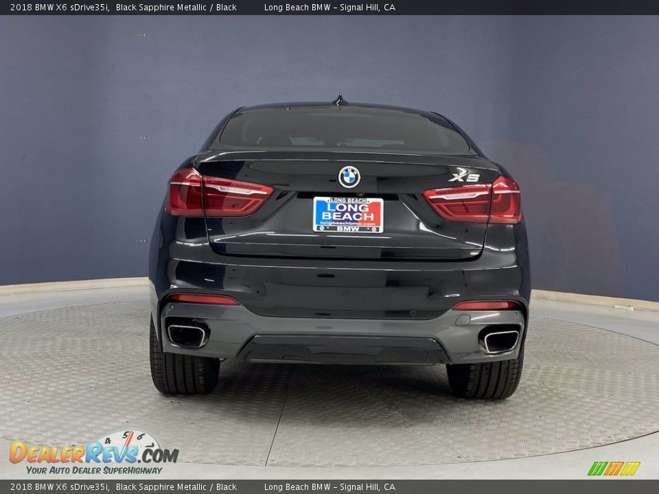 2018 BMW X6 sDrive35i Black Sapphire Metallic / Black Photo #4