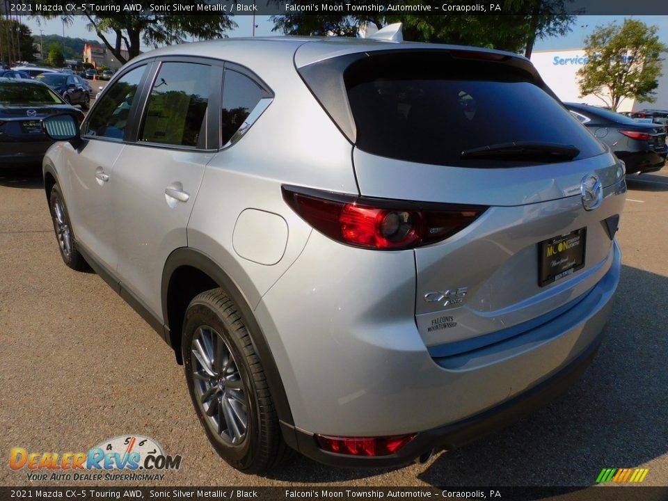 2021 Mazda CX-5 Touring AWD Sonic Silver Metallic / Black Photo #5