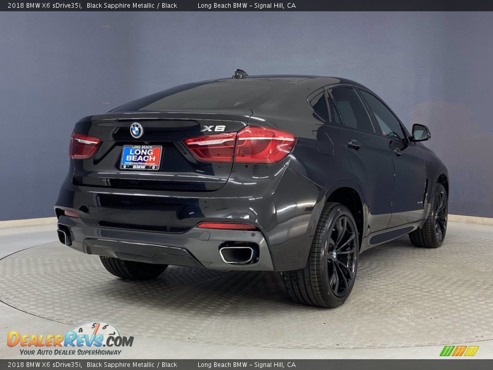 2018 BMW X6 sDrive35i Black Sapphire Metallic / Black Photo #5